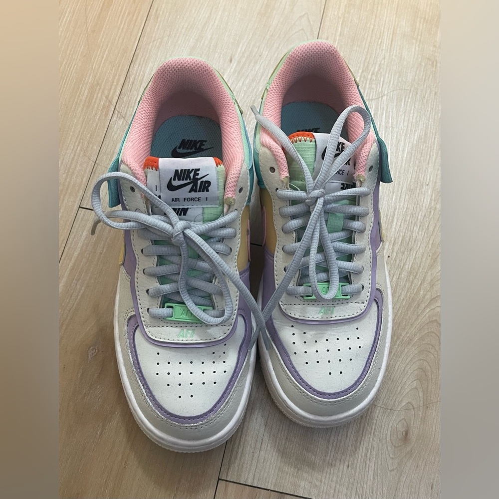 Nike AF1 Shadow Air Force 1 Pale Ivory Sage Vandalized CI0919 101 Women’s Sz